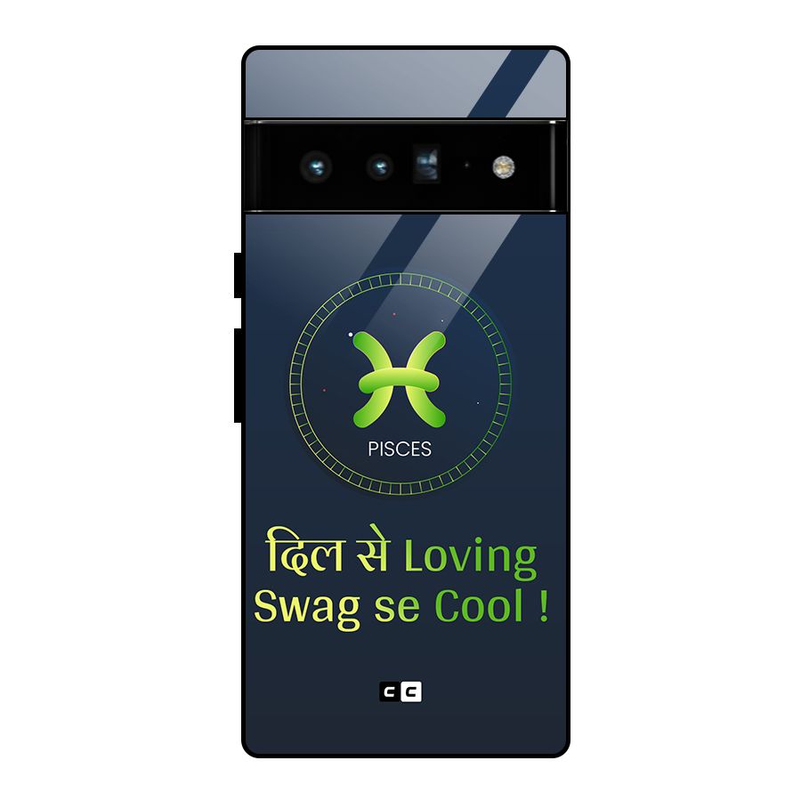 Pisces Swag Glass Back Case for Google Pixel 6 Pro