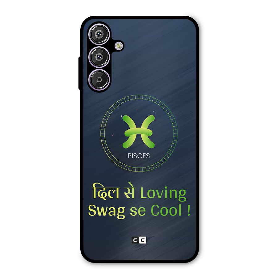 Pisces Swag Metal Back Case for Galaxy M15