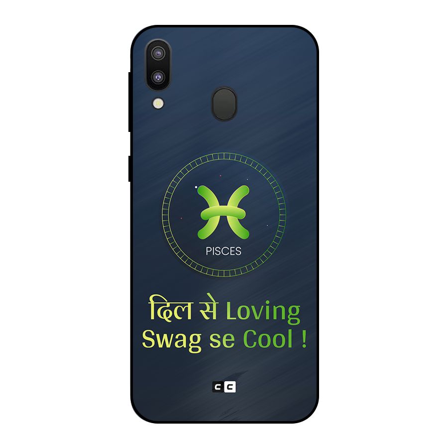 Pisces Swag Metal Back Case for Galaxy M20