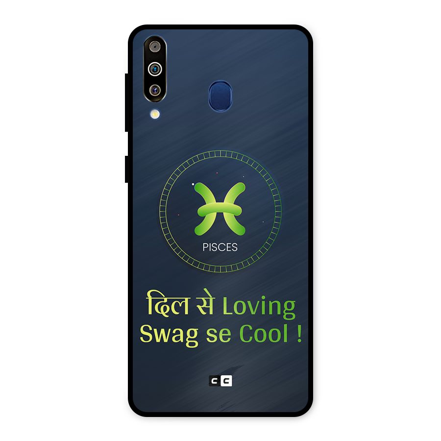Pisces Swag Metal Back Case for Galaxy M30