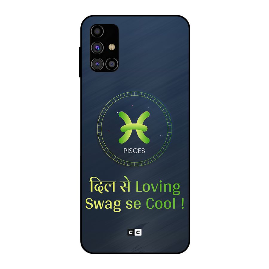 Pisces Swag Metal Back Case for Galaxy M31s