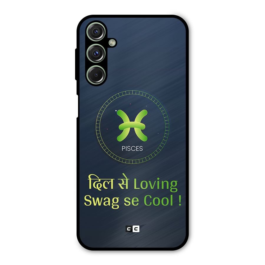 Pisces Swag Metal Back Case for Galaxy M34