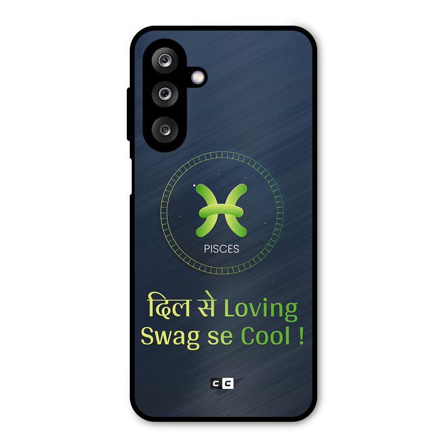 Pisces Swag Metal Back Case for Galaxy M36