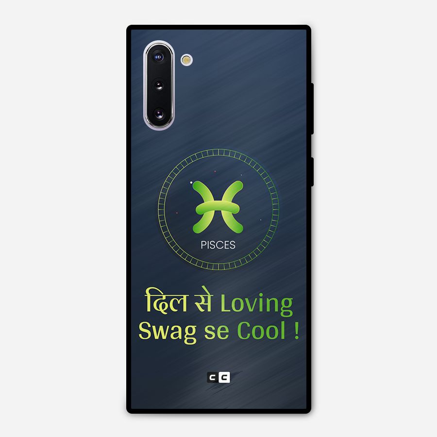 Pisces Swag Metal Back Case for Galaxy Note 10