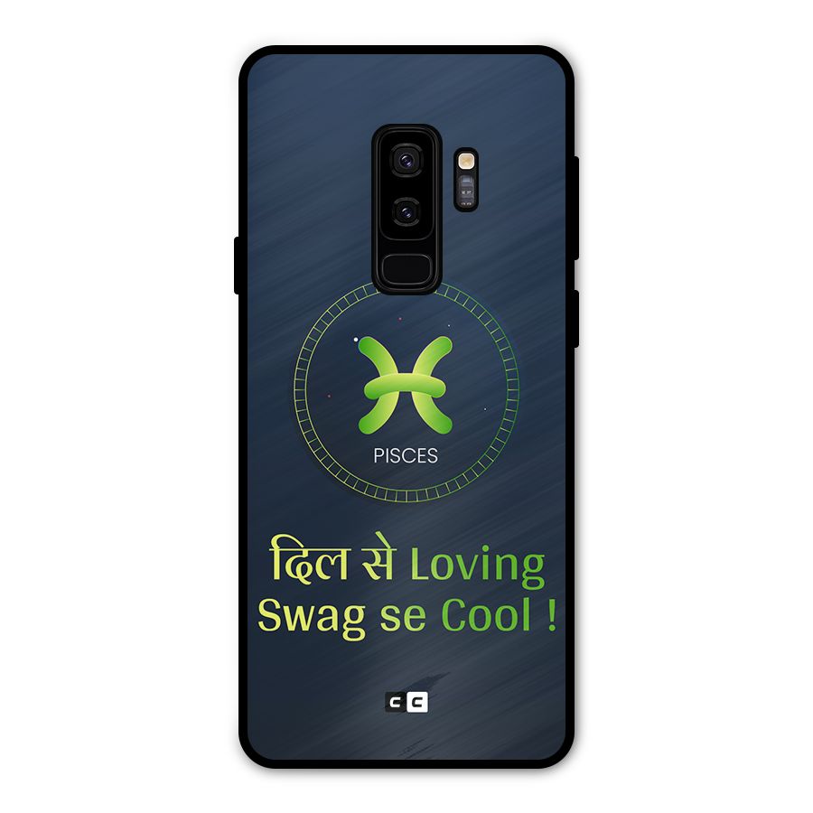 Pisces Swag Metal Back Case for Galaxy S9 Plus