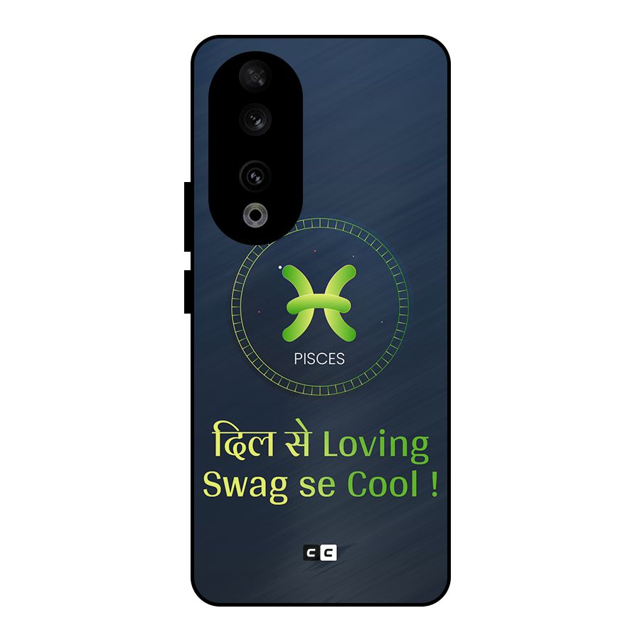 Pisces Swag Metal Back Case for Honor 90