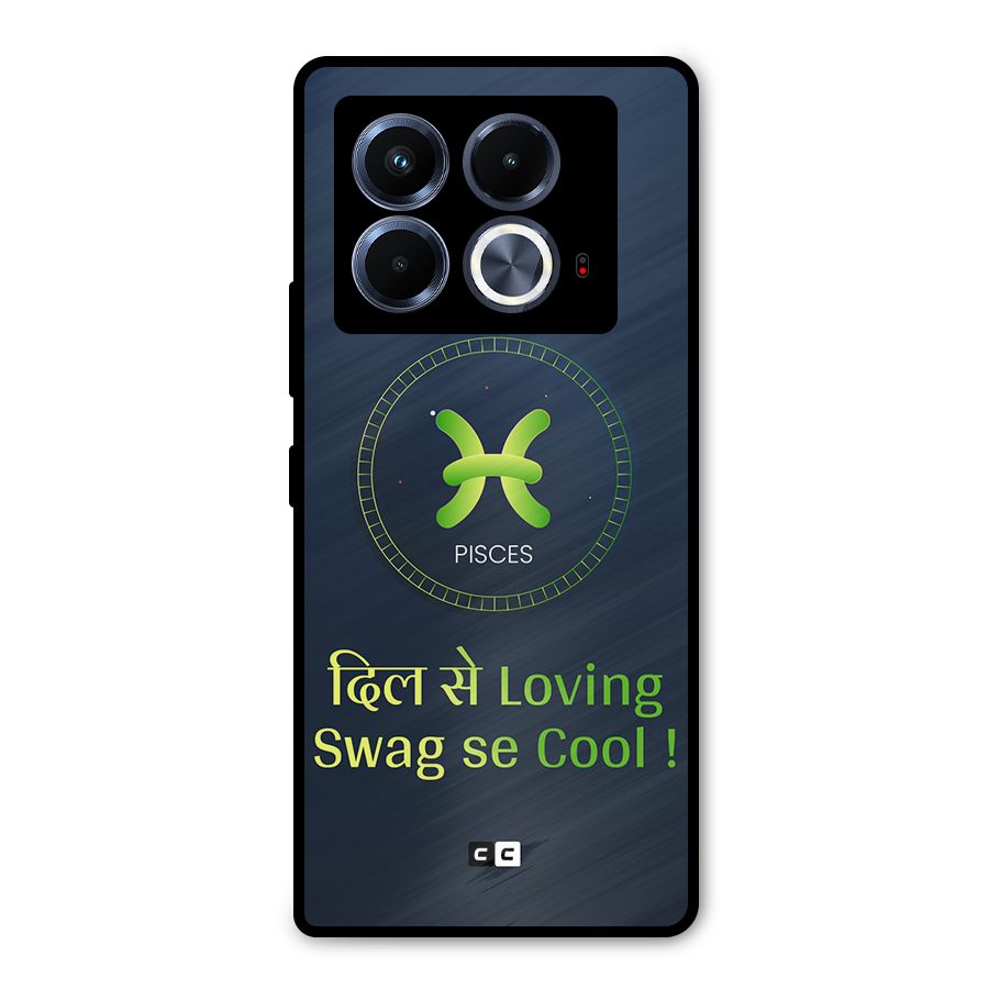 Pisces Swag Metal Back Case for Infinix Note 40 5G