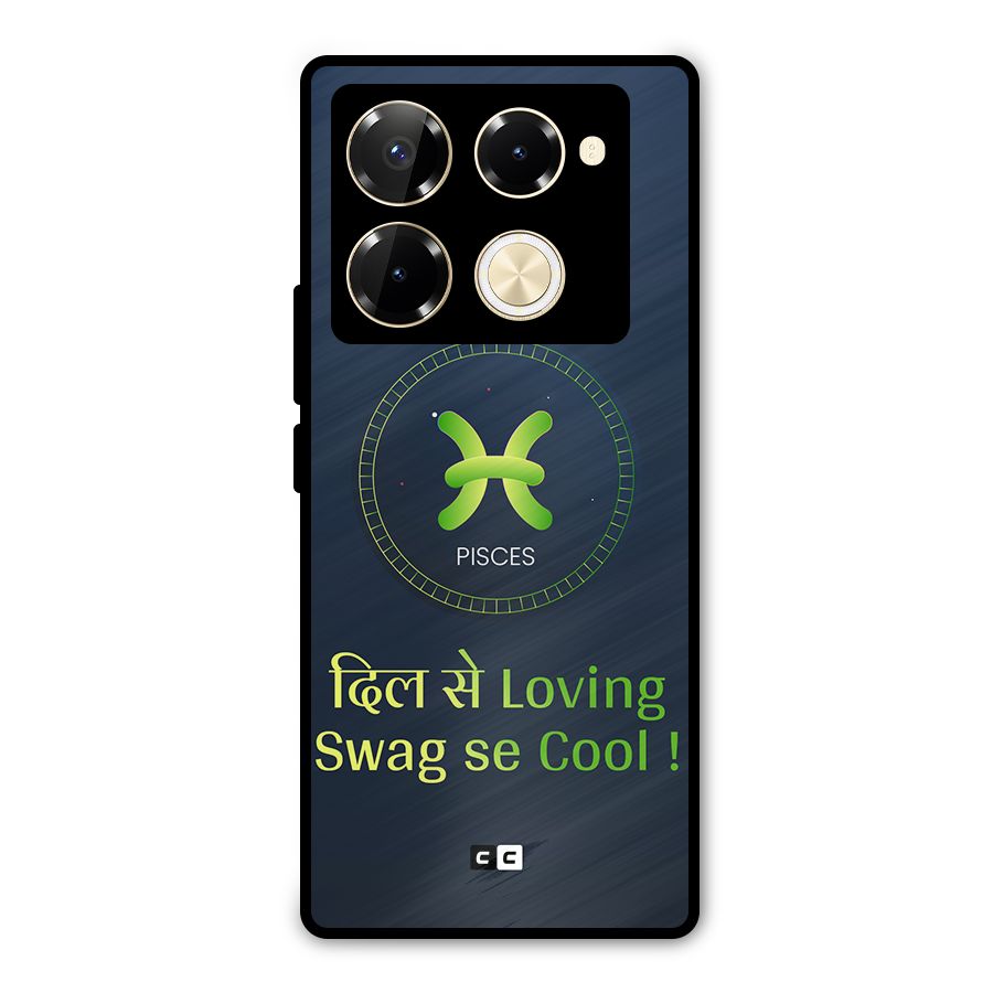 Pisces Swag Metal Back Case for Infinix Note 40 Pro
