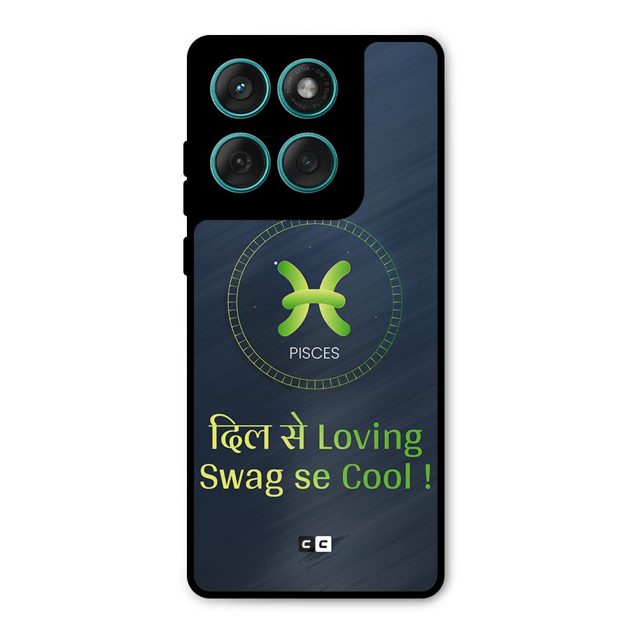 Pisces Swag Metal Back Case for Motorola Edge 60 Fusion