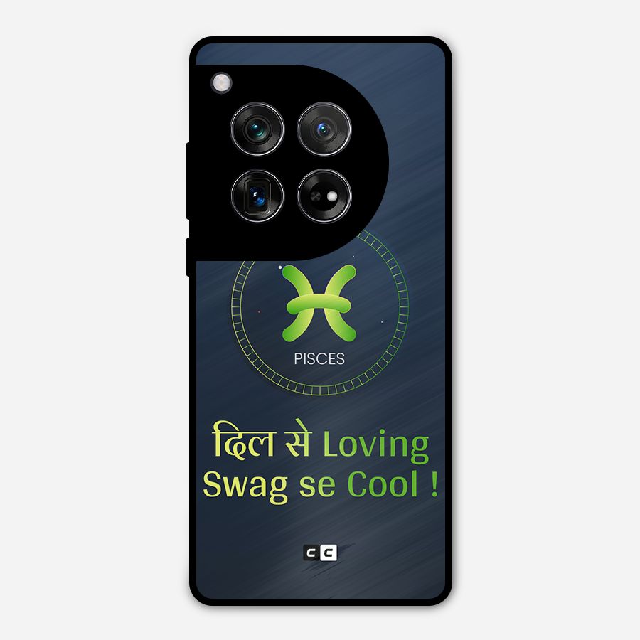 Pisces Swag Metal Back Case for OnePlus 12