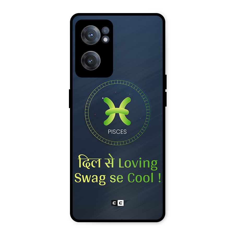 Pisces Swag Metal Back Case for OnePlus Nord CE 2 5G