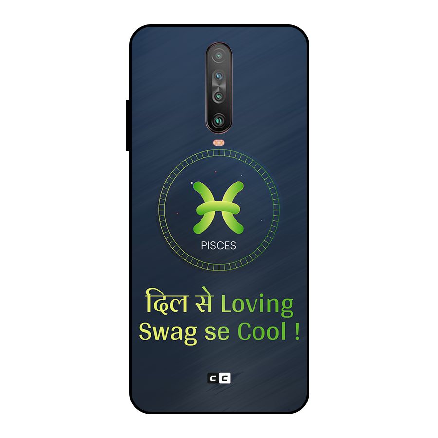 Pisces Swag Metal Back Case for Poco X2