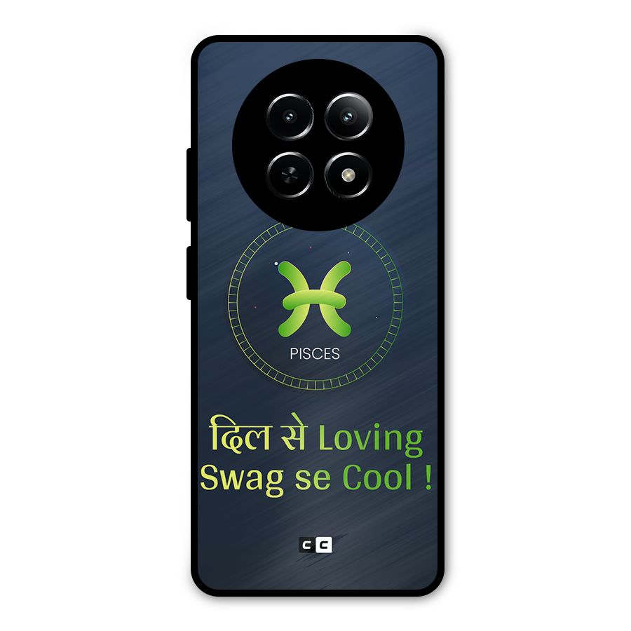 Pisces Swag Metal Back Case for Realme 12 5G