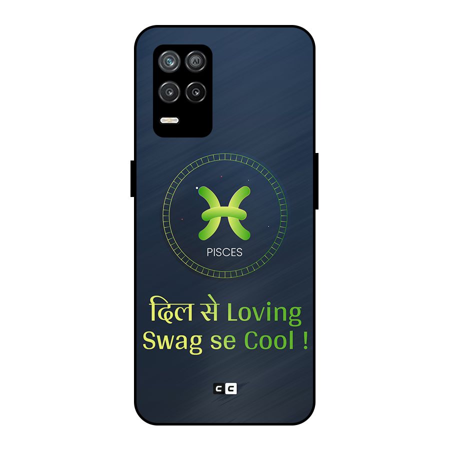 Pisces Swag Metal Back Case for Realme 8 5G