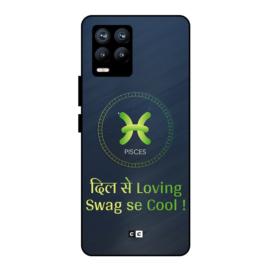 Pisces Swag Metal Back Case for Realme 8 Pro