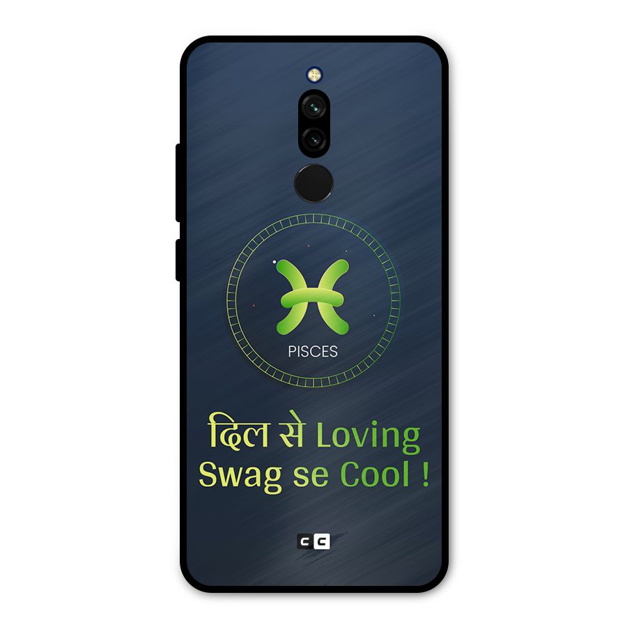 Pisces Swag Metal Back Case for Redmi 8