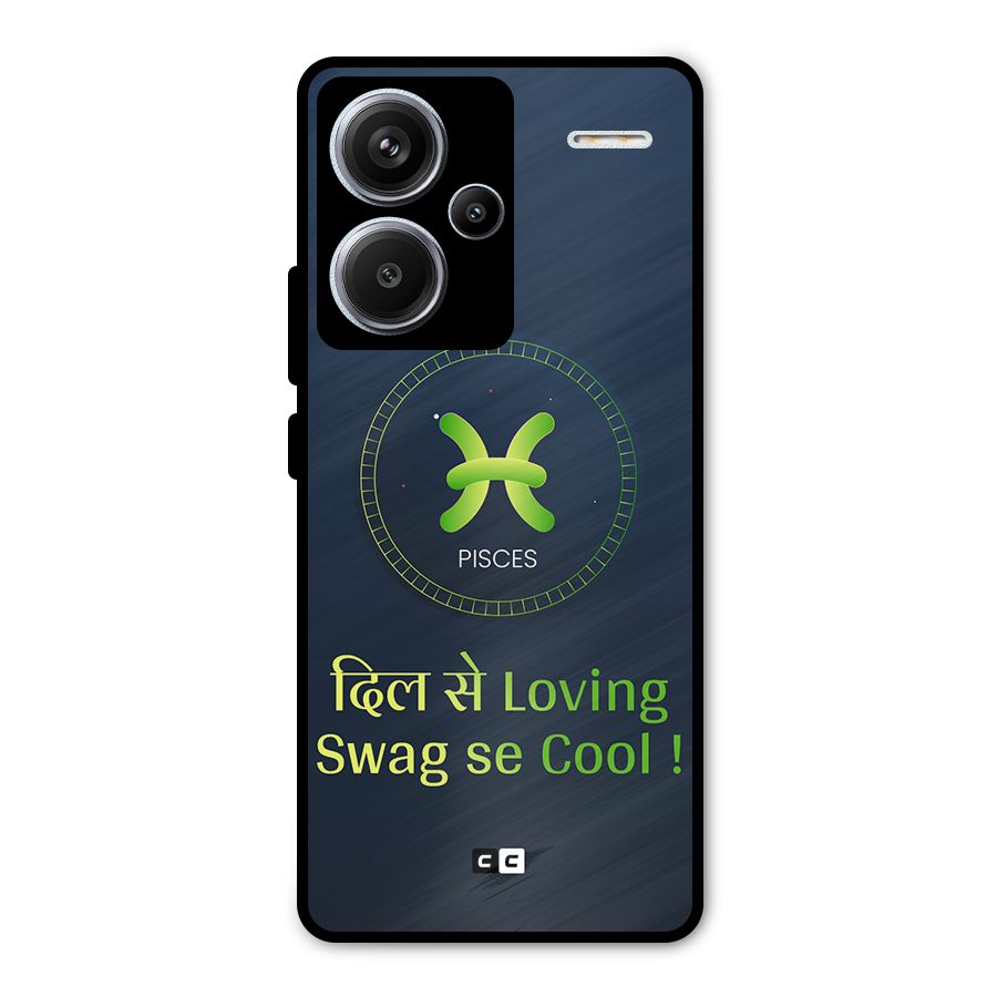 Pisces Swag Metal Back Case for Redmi Note 13 Pro Plus