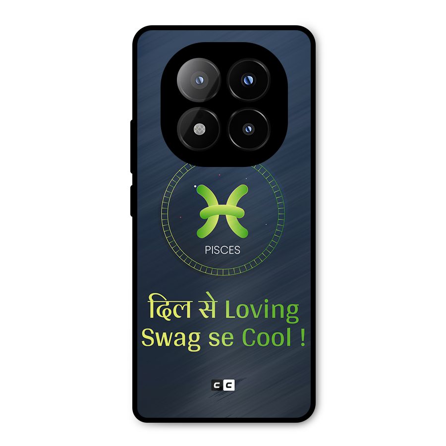 Pisces Swag Metal Back Case for Redmi Note 14 Pro Plus 5G