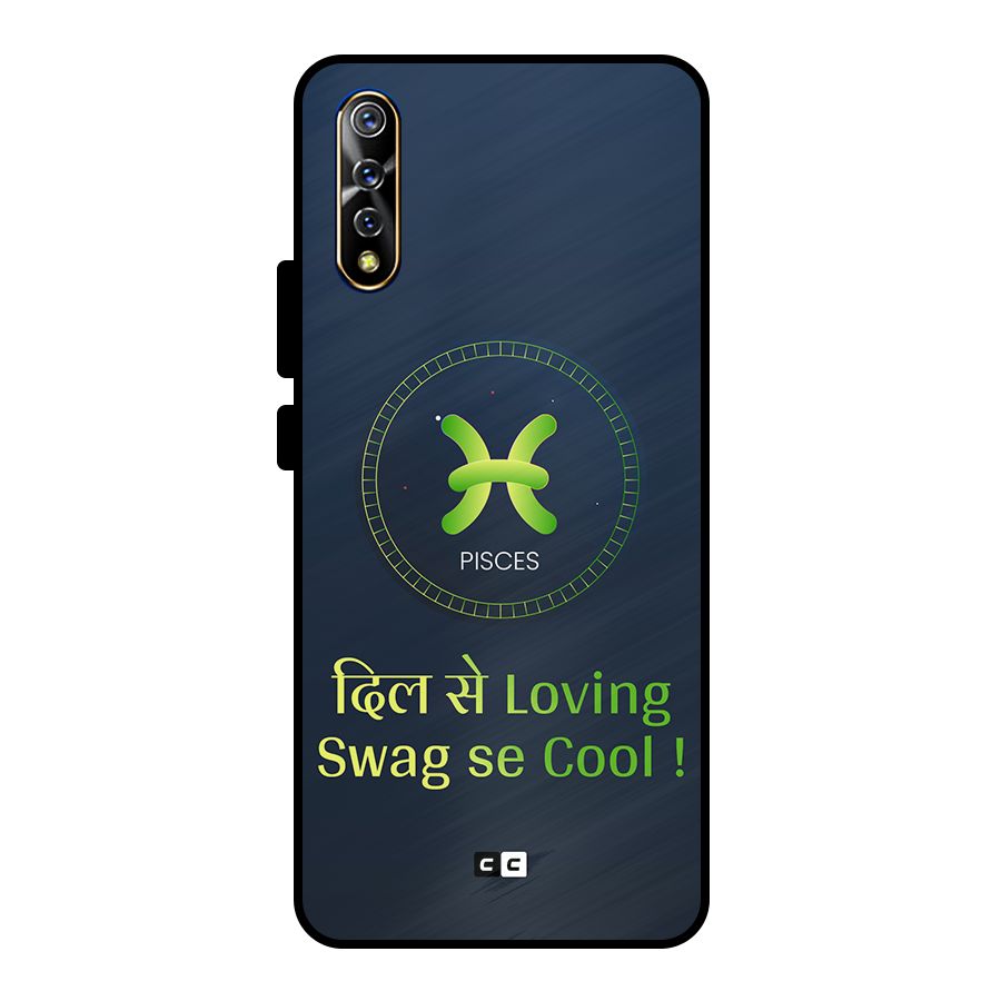 Pisces Swag Metal Back Case for Vivo S1