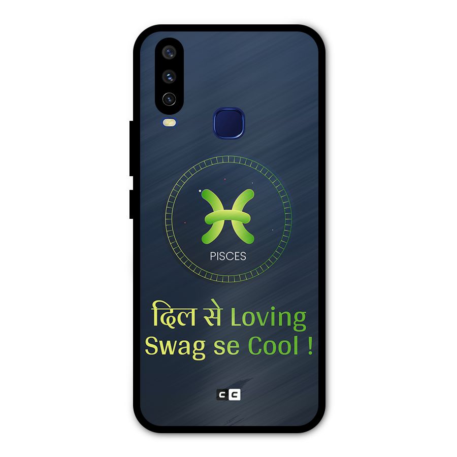 Pisces Swag Metal Back Case for Vivo V17