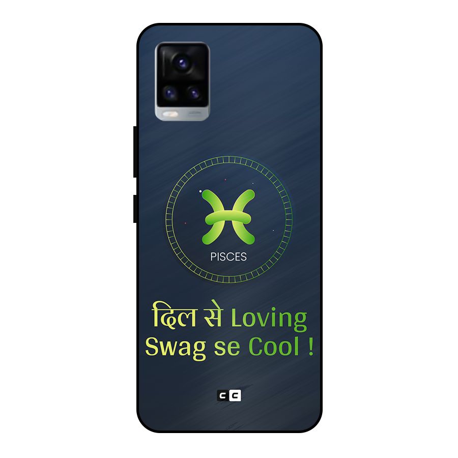 Pisces Swag Metal Back Case for Vivo V20