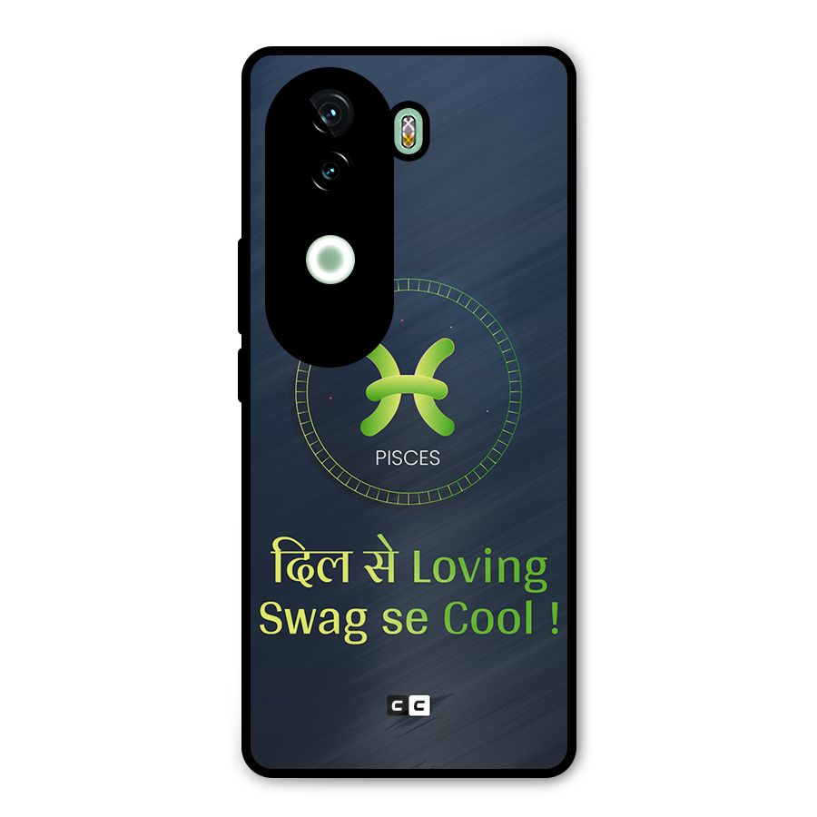 Pisces Swag Metal Back Case for Vivo V40e