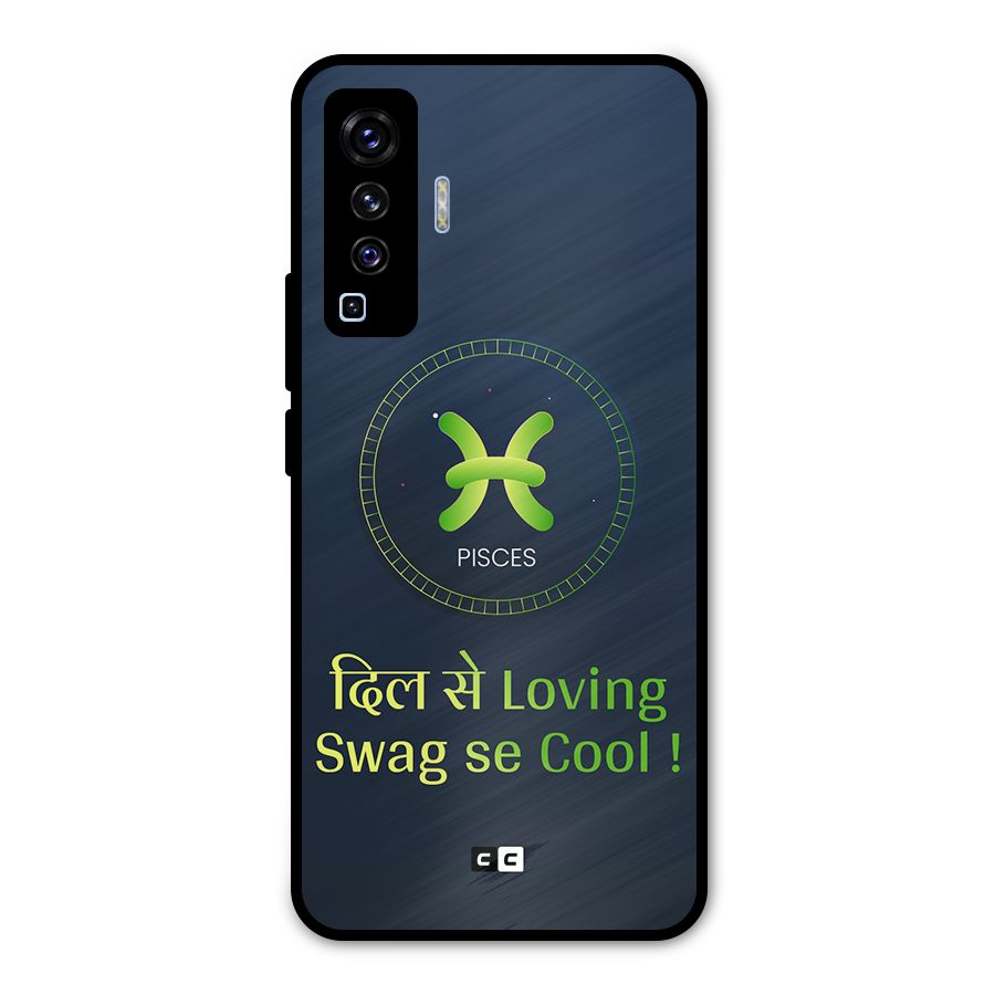 Pisces Swag Metal Back Case for Vivo X50