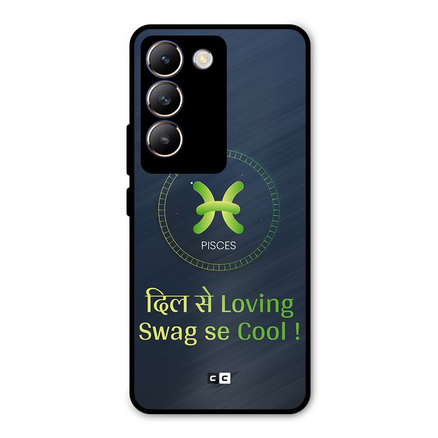 Pisces Swag Metal Back Case for Vivo Y200e