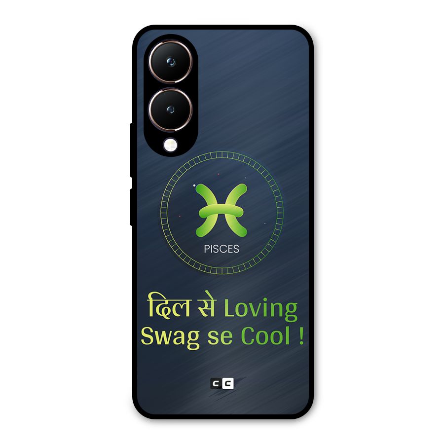 Pisces Swag Metal Back Case for Vivo Y28