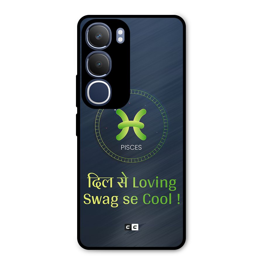 Pisces Swag Metal Back Case for Vivo Y29