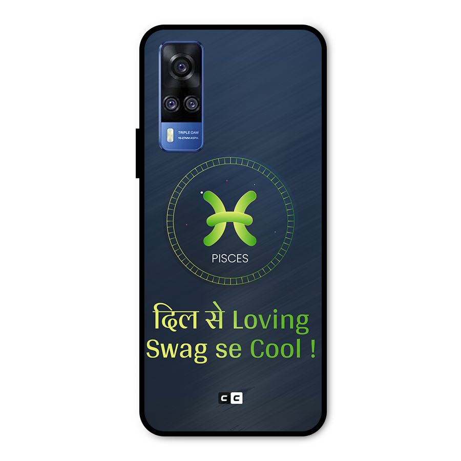 Pisces Swag Metal Back Case for Vivo Y31