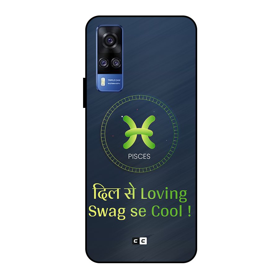Pisces Swag Metal Back Case for Vivo Y51