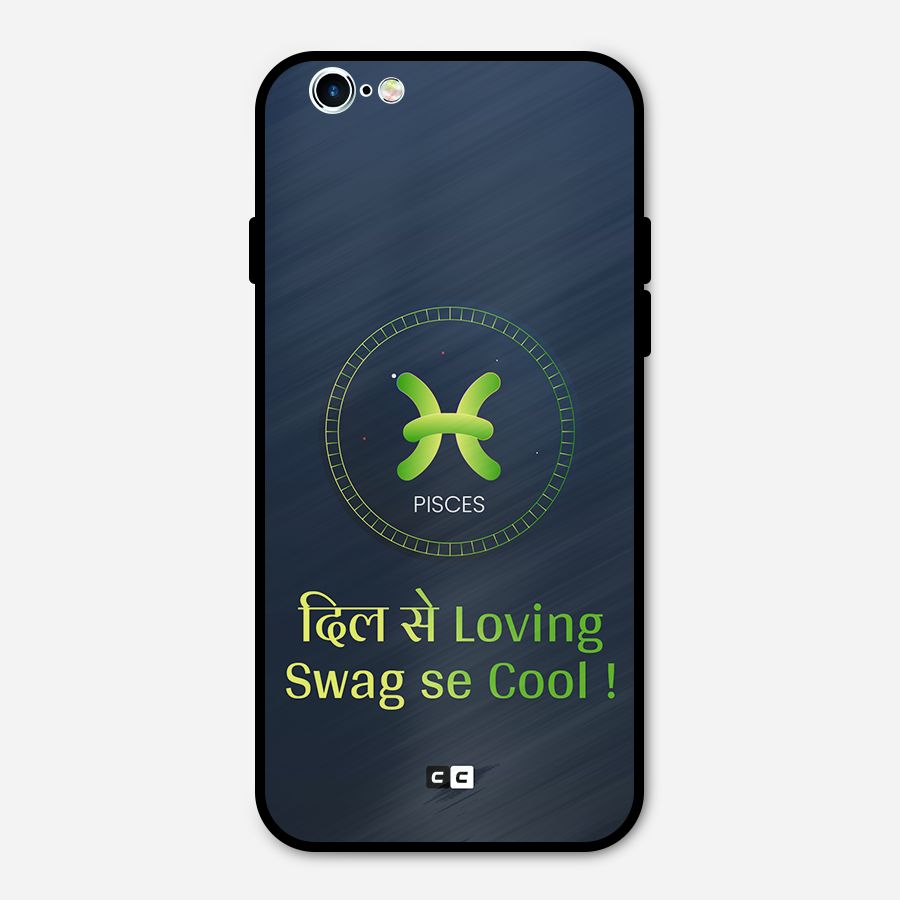 Pisces Swag Metal Back Case for iPhone 6 6s