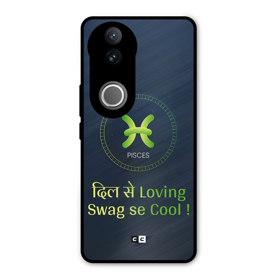 Pisces Swag Metal Back Case for iQOO Z10R