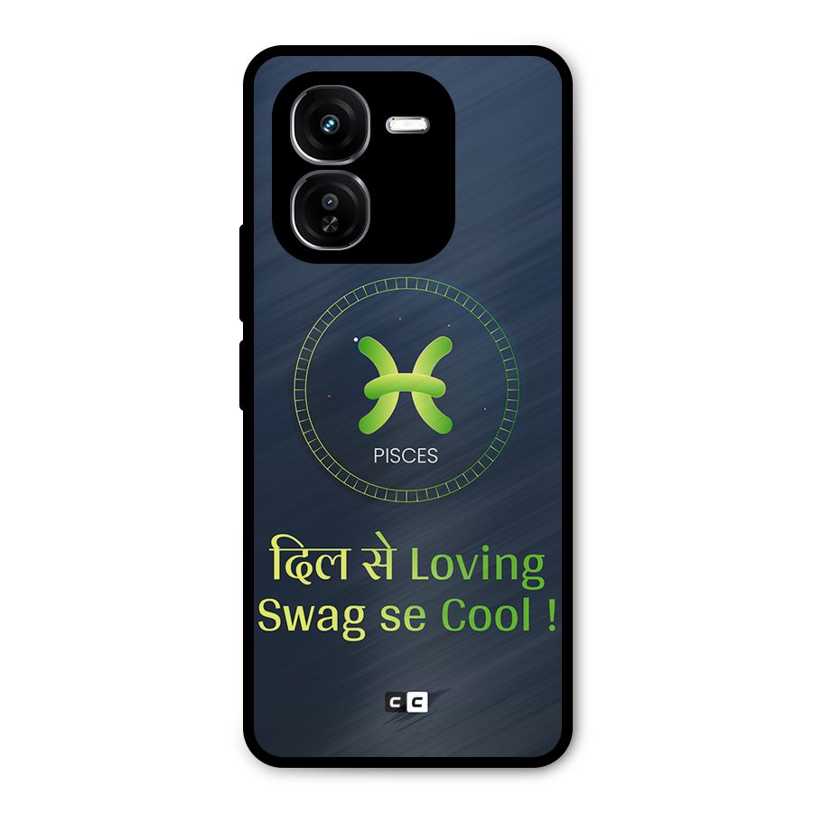 Pisces Swag Metal Back Case for iQOO Z9x