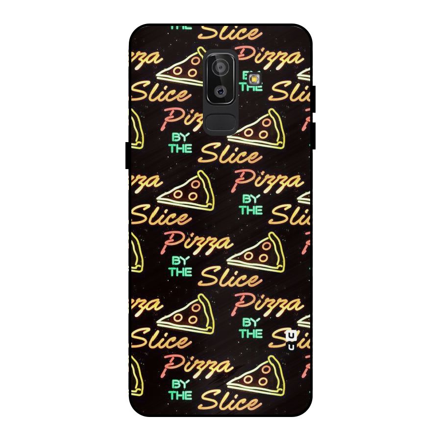 Pizza By Slice Metal Back Case for Galaxy J8