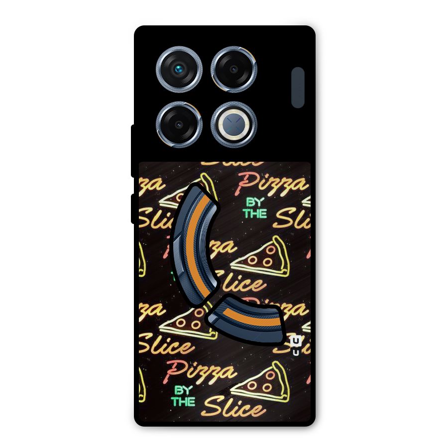 Pizza By Slice Metal Back Case for Infinix GT 20 Pro