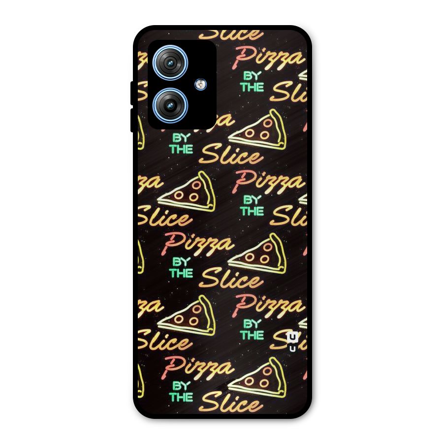 Pizza By Slice Metal Back Case for Moto G54