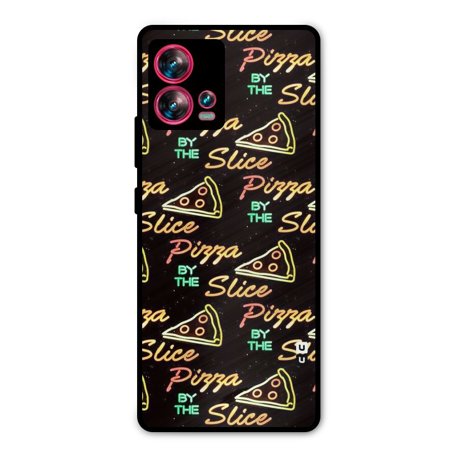 Pizza By Slice Metal Back Case for Motorola Edge 30 Fusion