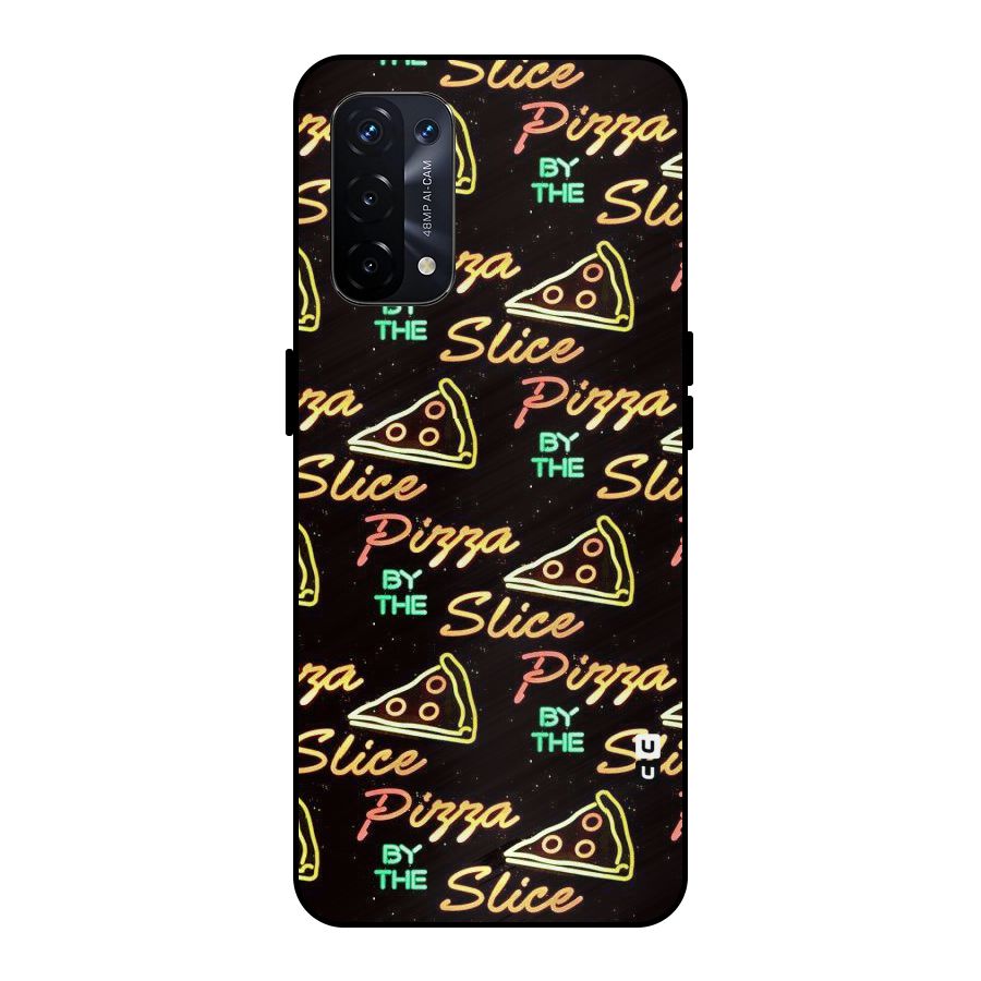 Pizza By Slice Metal Back Case for Oppo A74 5G