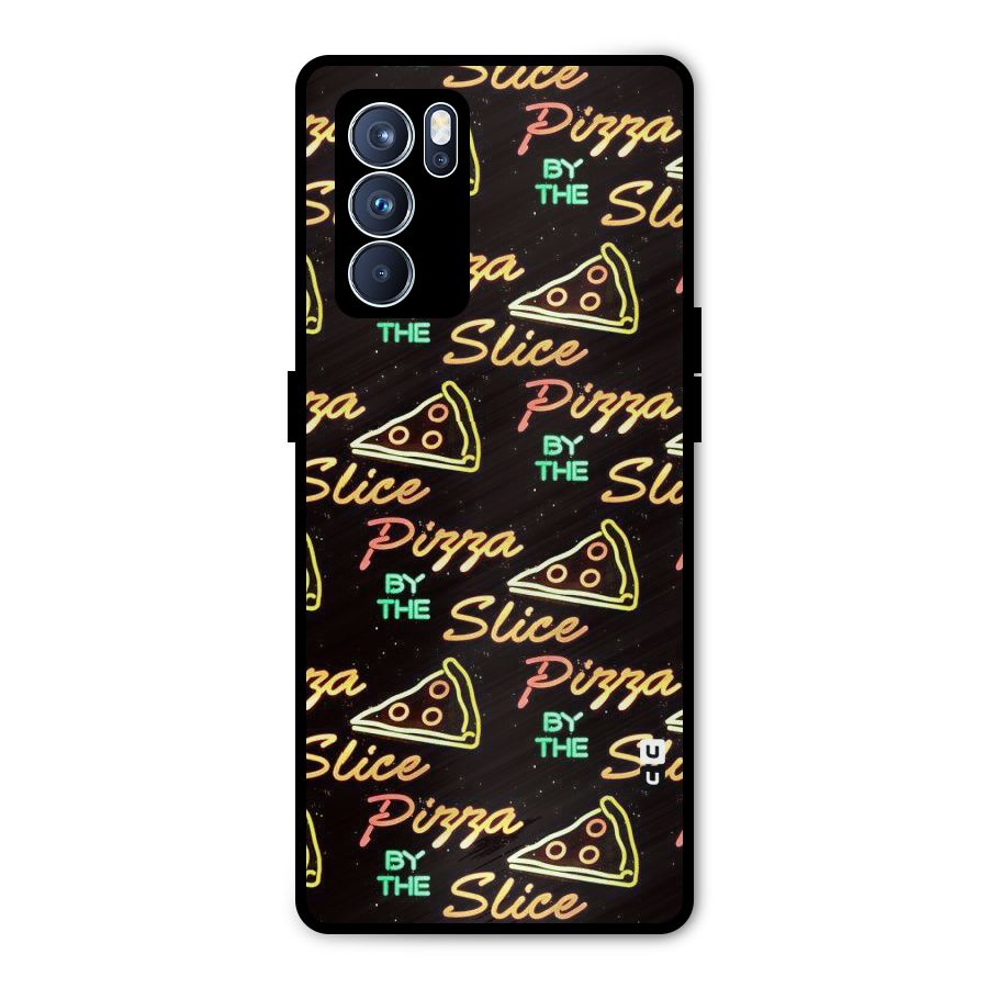 Pizza By Slice Metal Back Case for Oppo Reno6 Pro 5G