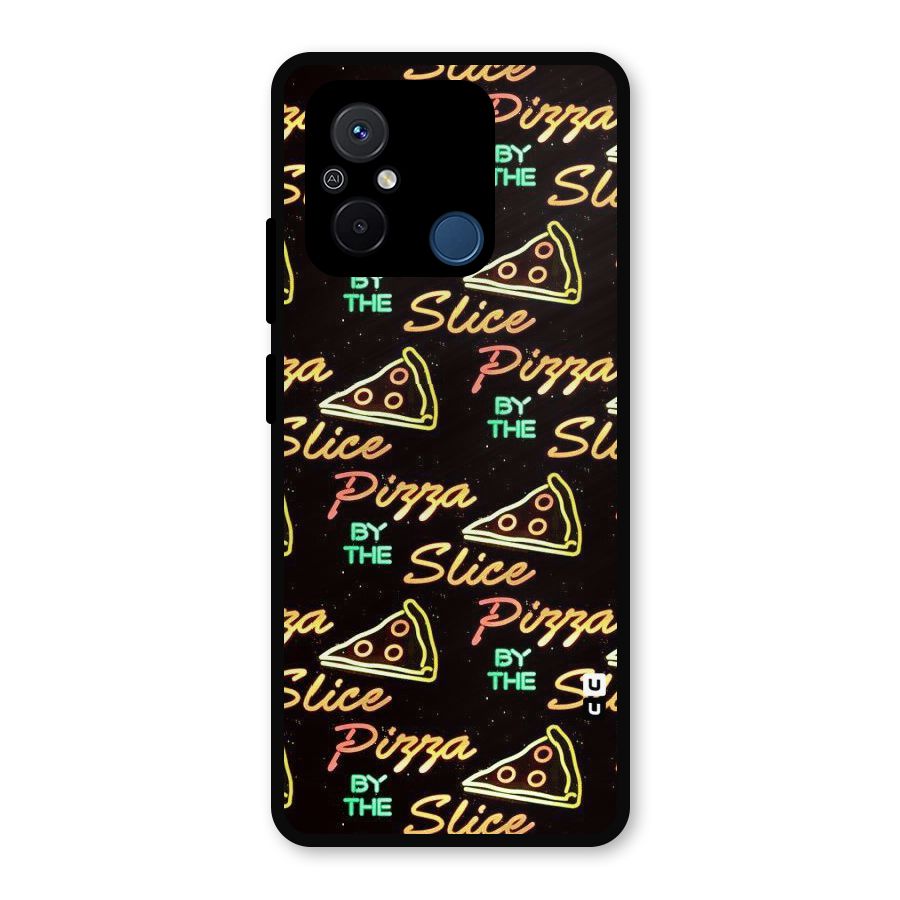 Pizza By Slice Metal Back Case for Poco C55