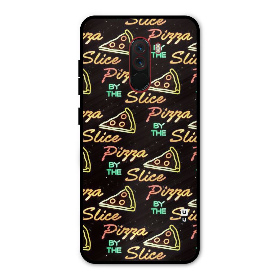 Pizza By Slice Metal Back Case for Poco F1