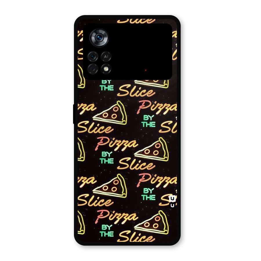 Pizza By Slice Metal Back Case for Poco X4 Pro 5G