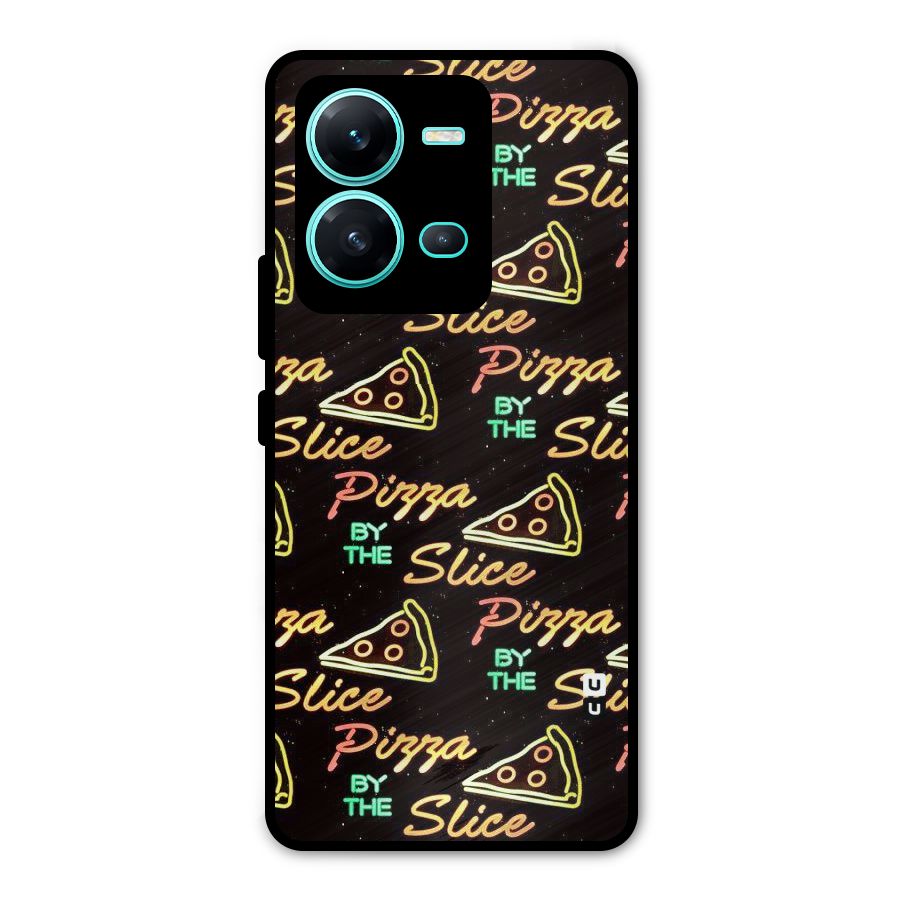 Pizza By Slice Metal Back Case for Vivo V25