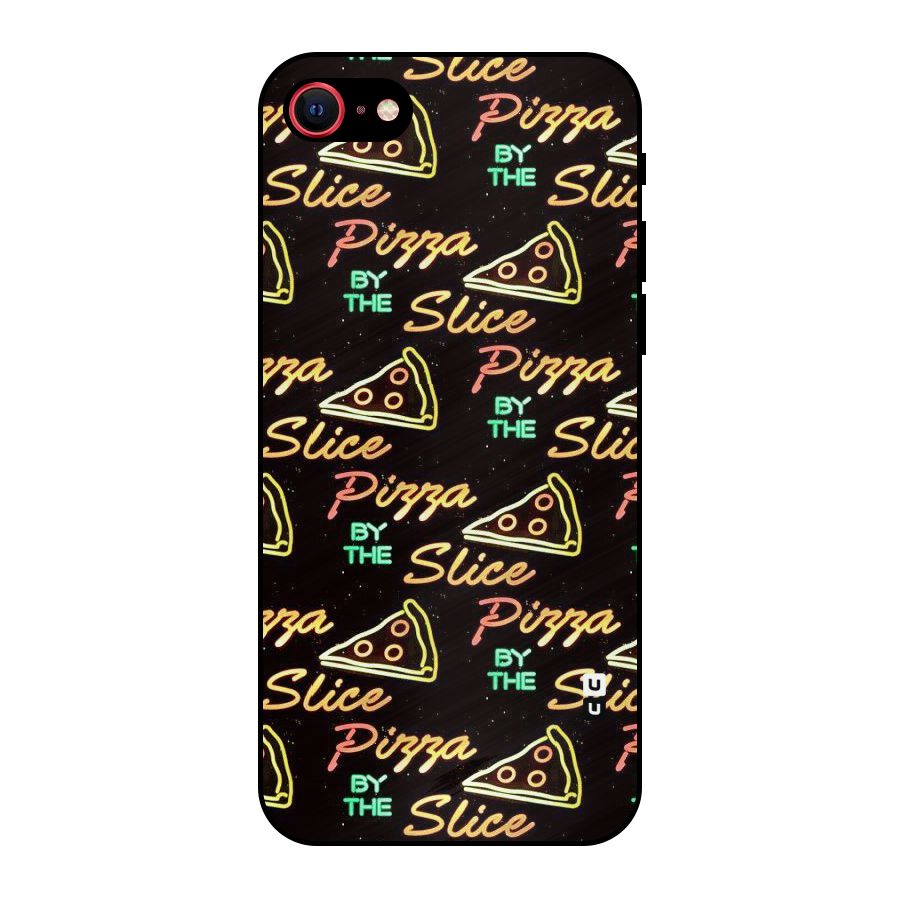 Pizza By Slice Metal Back Case for iPhone SE 2020