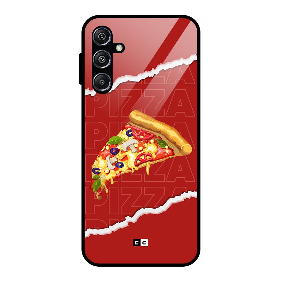 Pizza Lover Glass Back Case for Galaxy M34 5G