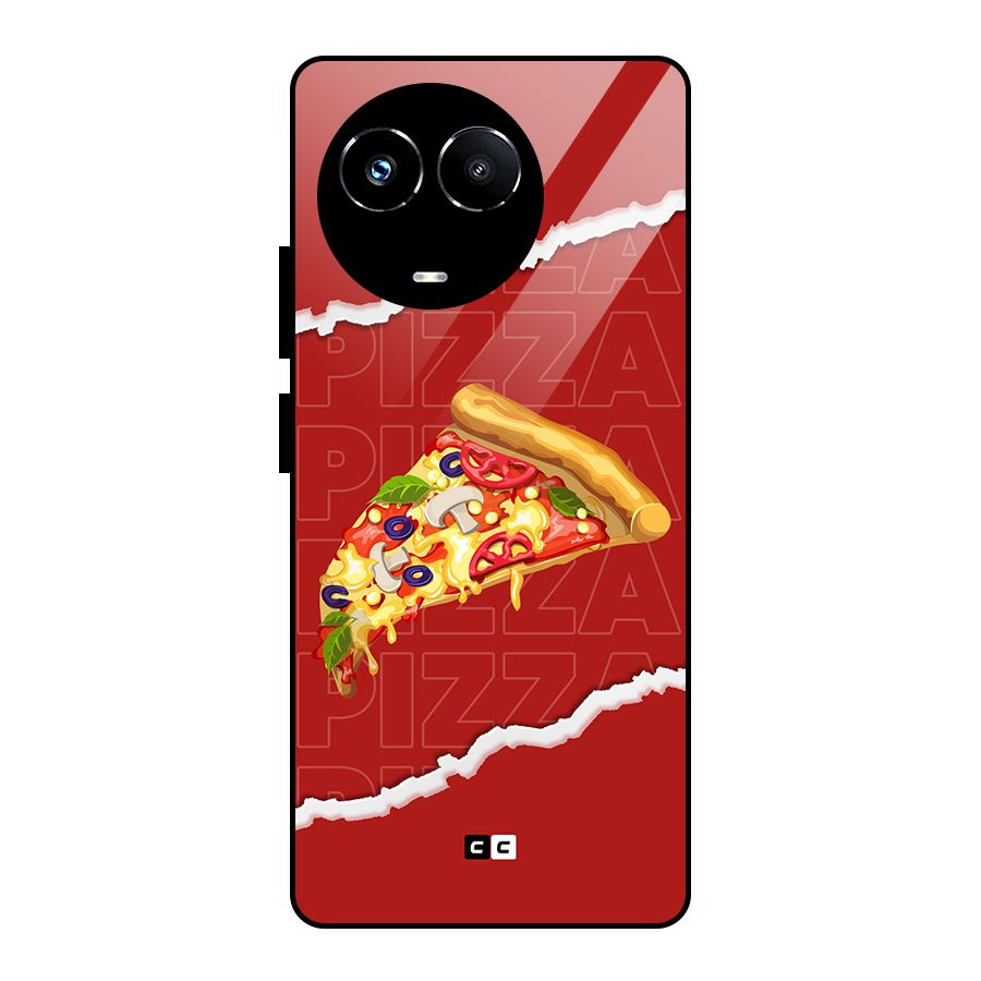 Pizza Lover Glass Back Case for Realme Narzo 60X