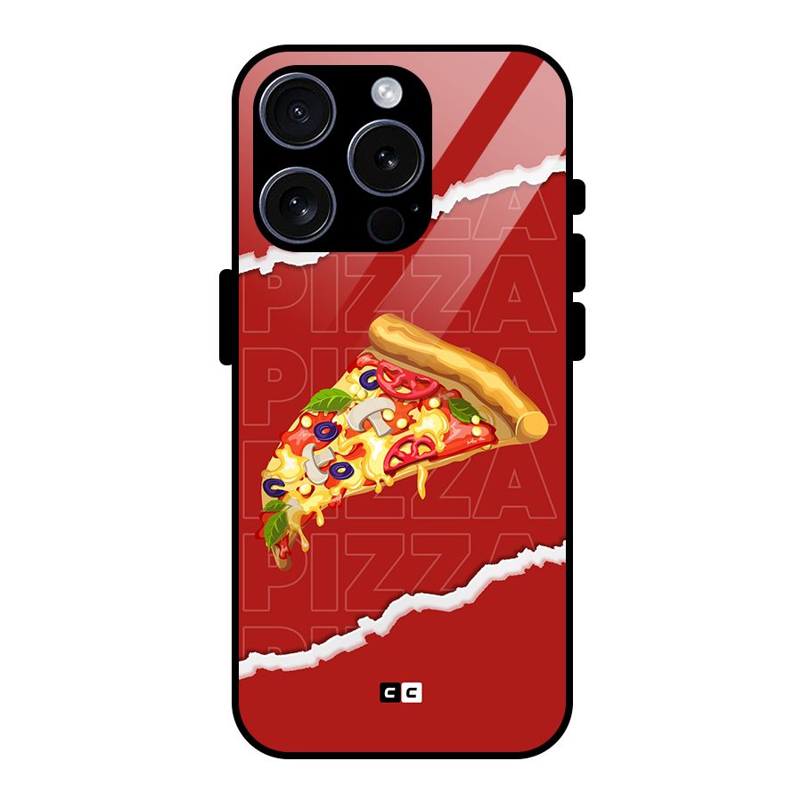 Pizza Lover Glass Back Case for iPhone 15 Pro