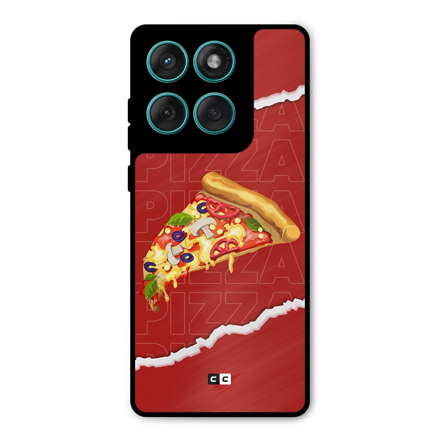 Pizza Lover Metal Back Case for Motorola Edge 60